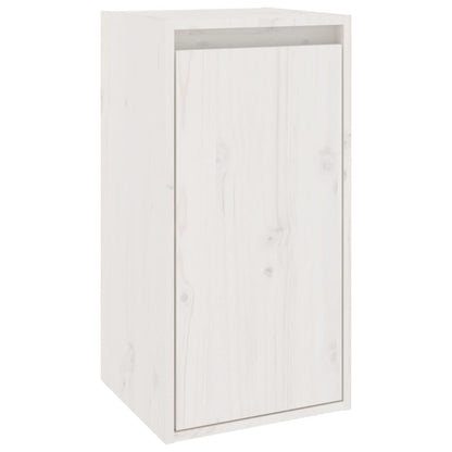 vidaXL Meubles TV 3 pcs Blanc Bois de pin massif