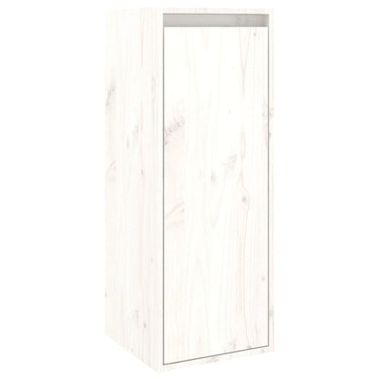 vidaXL Meubles TV 3 pcs Blanc Bois de pin massif