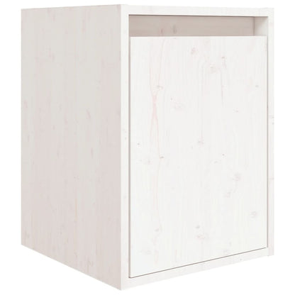 vidaXL Meubles TV 3 pcs Blanc Bois de pin massif