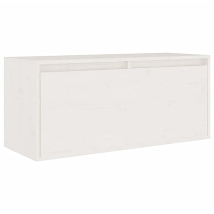 vidaXL Meubles TV 8 pcs Blanc Bois de pin massif