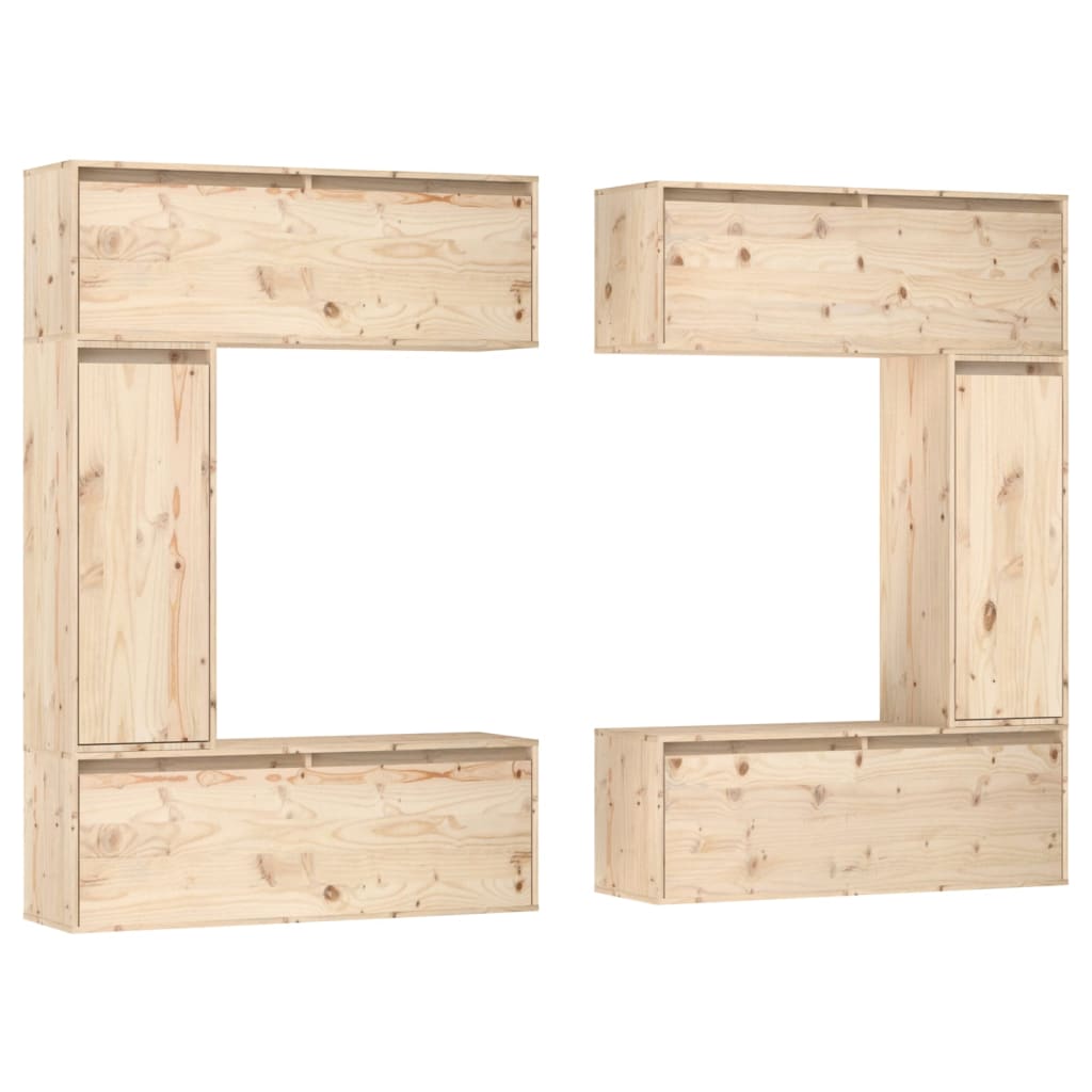 vidaXL Meubles TV 6 pcs Bois de pin massif