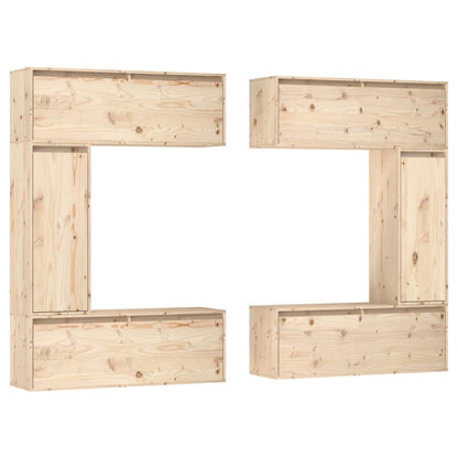 vidaXL Meubles TV 6 pcs Bois de pin massif
