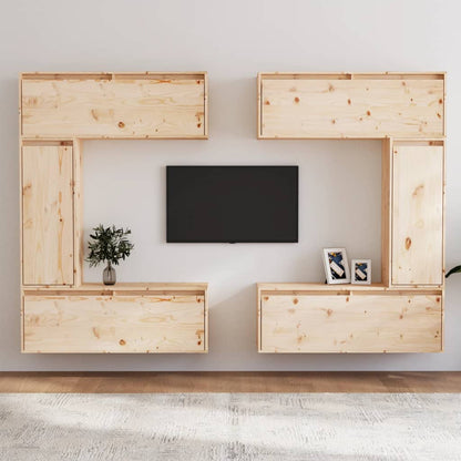 vidaXL Meubles TV 6 pcs Bois de pin massif