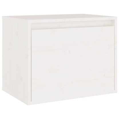 vidaXL Meubles TV 5 pcs Blanc Bois de pin massif