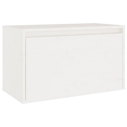 vidaXL Meubles TV 5 pcs Blanc Bois de pin massif