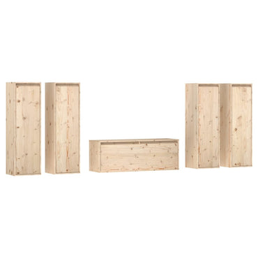 vidaXL Meubles TV 5 pcs Bois de pin massif