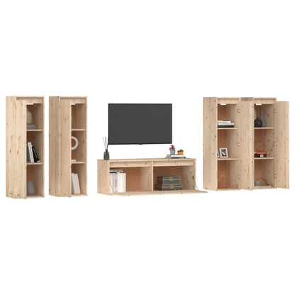 vidaXL Meubles TV 5 pcs Bois de pin massif