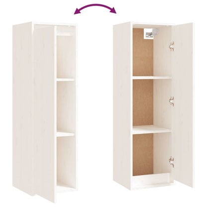 vidaXL Meubles TV 5 pcs Blanc Bois de pin massif