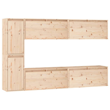vidaXL Meubles TV 6 pcs Bois de pin massif
