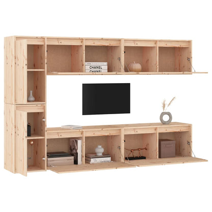 vidaXL Meubles TV 6 pcs Bois de pin massif