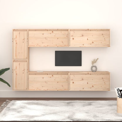 vidaXL Meubles TV 6 pcs Bois de pin massif