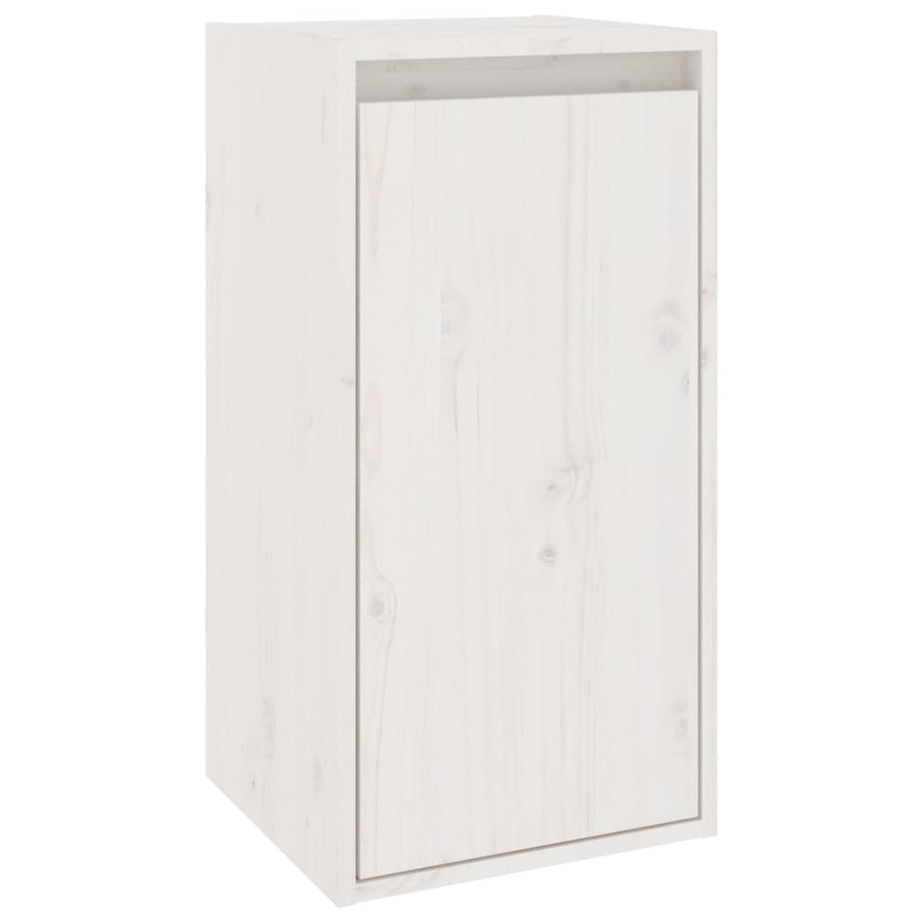 vidaXL Meubles TV 6 pcs Blanc Bois de pin massif