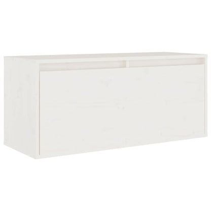 vidaXL Meubles TV 5 pcs Blanc Bois de pin massif