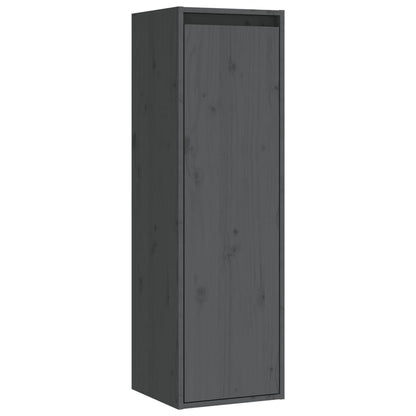 vidaXL Meubles TV 4 pcs Gris Bois de pin massif