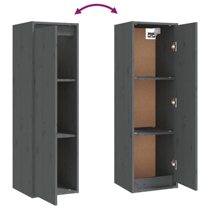 vidaXL Meubles TV 4 pcs Gris Bois de pin massif