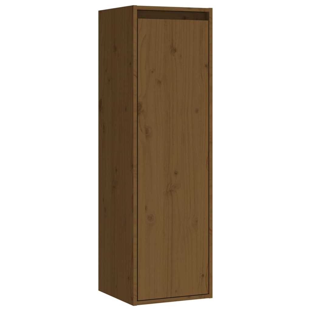 Meubles TV vidaXL 4 pcs Marron miel Bois de pin massif