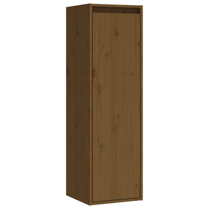 Meubles TV vidaXL 4 pcs Marron miel Bois de pin massif