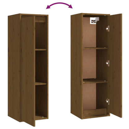 Meubles TV vidaXL 4 pcs Marron miel Bois de pin massif