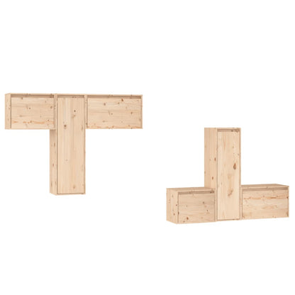 vidaXL Meubles TV 6 pcs Bois de pin massif