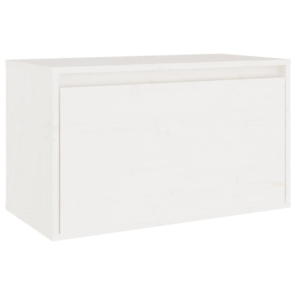 vidaXL Meubles TV 6 pcs Blanc Bois de pin massif