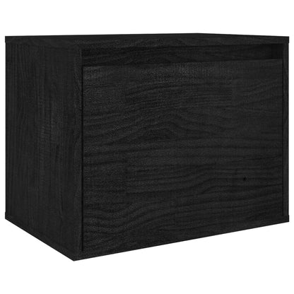 vidaXL Meubles TV 6 pcs Noir Bois de pin massif
