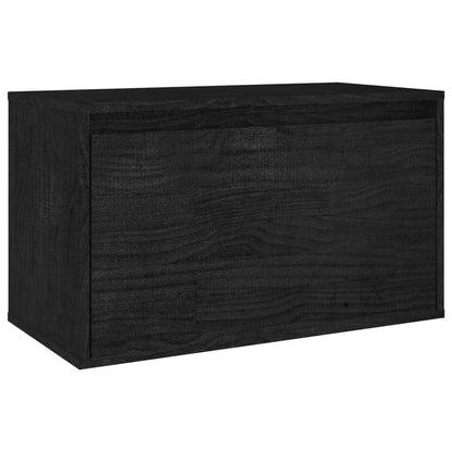 vidaXL Meubles TV 6 pcs Noir Bois de pin massif