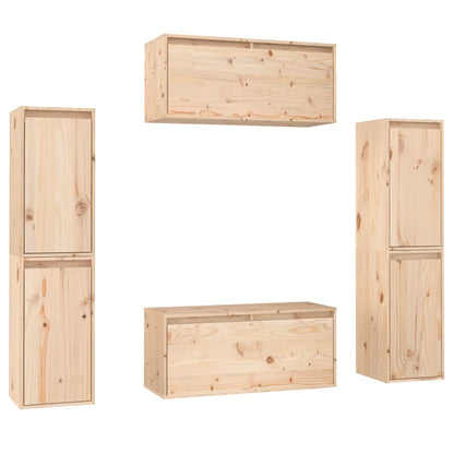 vidaXL Meubles TV 6 pcs Bois de pin massif