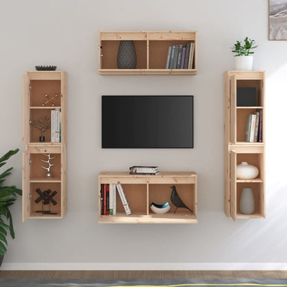 vidaXL Meubles TV 6 pcs Bois de pin massif