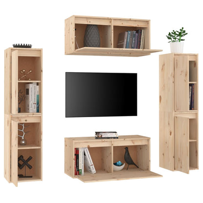 vidaXL Meubles TV 6 pcs Bois de pin massif