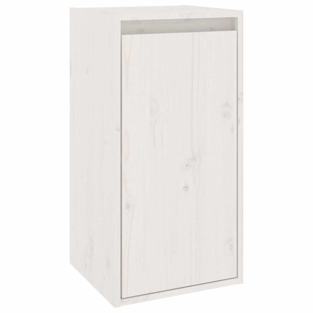 vidaXL Meubles TV 6 pcs Blanc Bois de pin massif