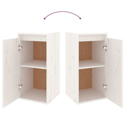vidaXL Meubles TV 6 pcs Blanc Bois de pin massif