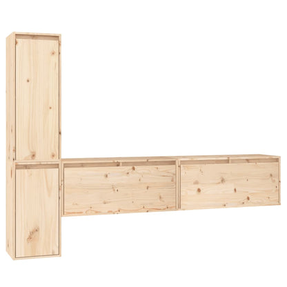 vidaXL Meubles TV 4 pcs Bois de pin massif