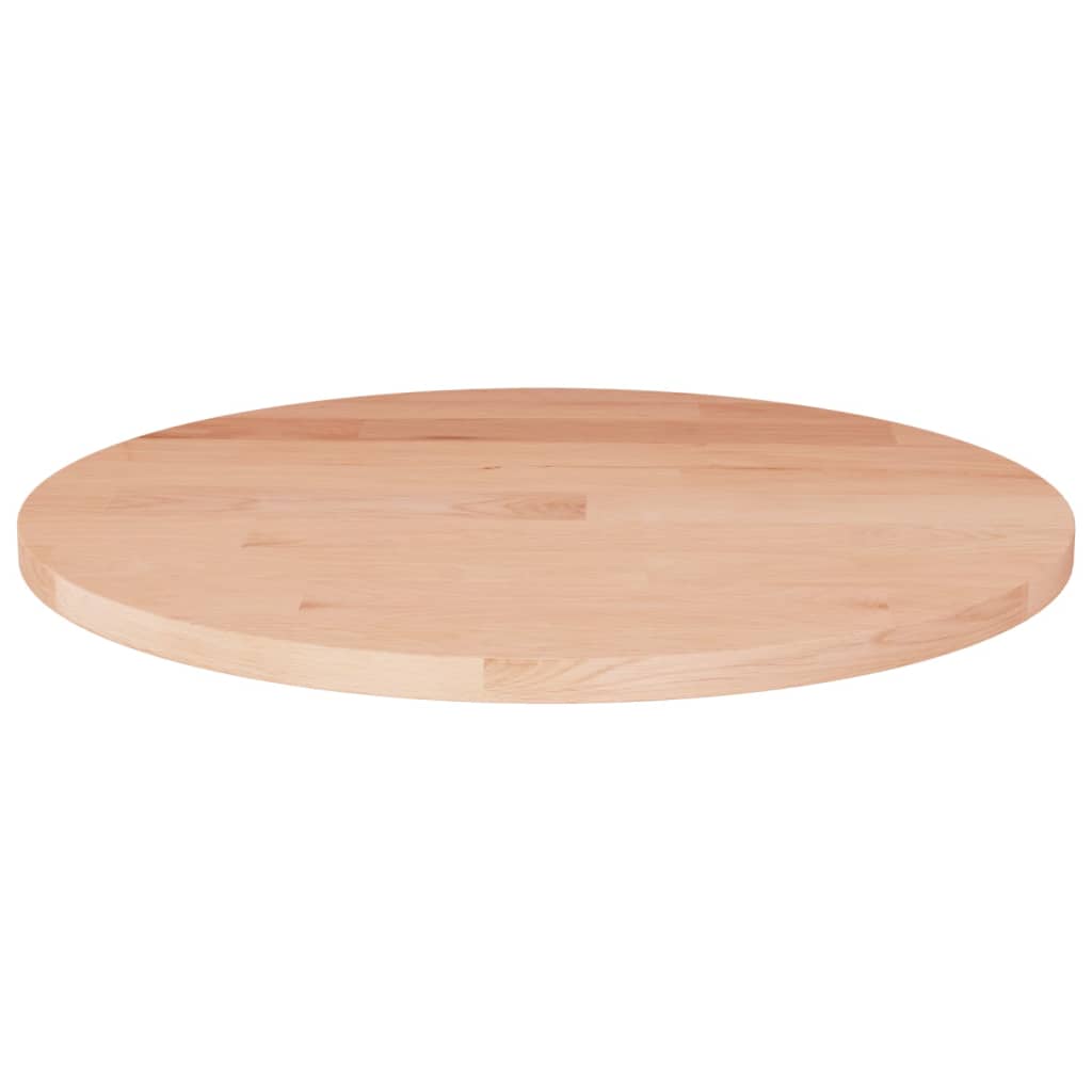 vidaXL Plateau de table rond Ø40x1,5 cm Bois de chêne massif non traité