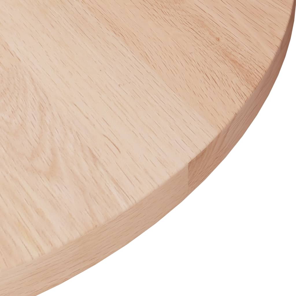 vidaXL Plateau de table rond Ø40x1,5 cm Bois de chêne massif non traité