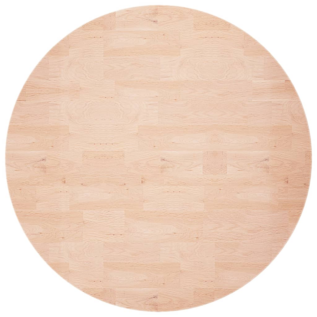 vidaXL Plateau de table rond Ø60x1,5 cm en chêne massif non traité