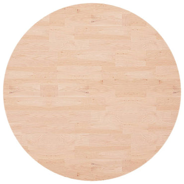 vidaXL Plateau de table rond Ø90x1,5 cm Bois de chêne massif non traité