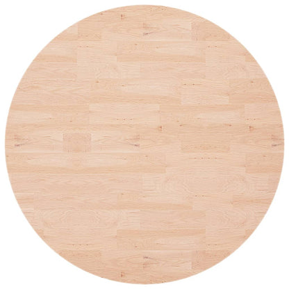 vidaXL Plateau de table rond Ø90x1,5 cm Bois de chêne massif non traité