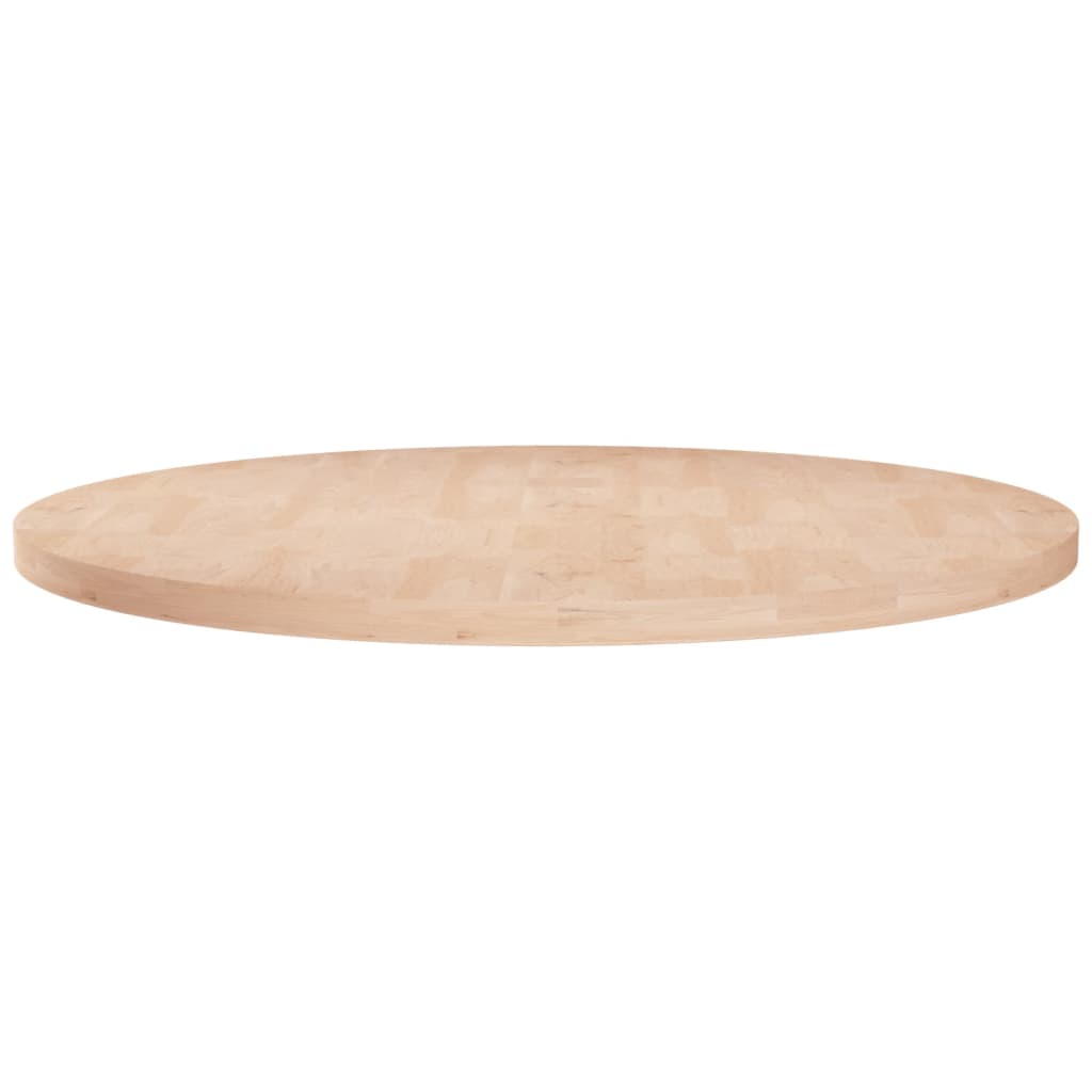 vidaXL Plateau de table rond Ø 60 x 2,5 cm en chêne massif brut