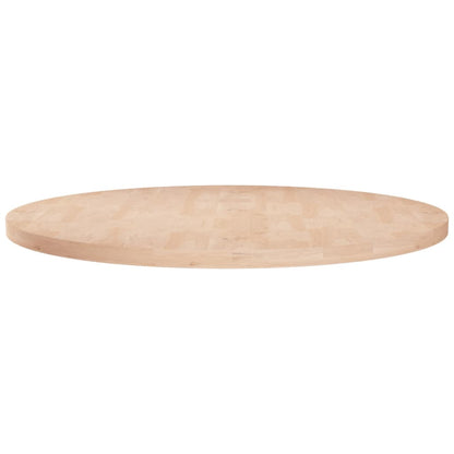 vidaXL Plateau de table rond Ø 60 x 2,5 cm en chêne massif brut