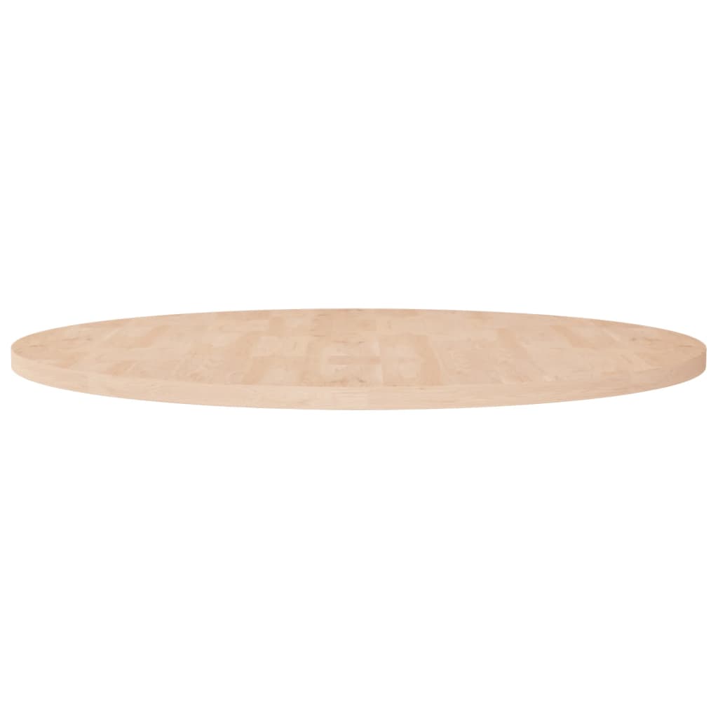vidaXL Plateau de table rond Ø90x2,5 cm Bois de chêne massif non traité
