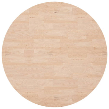 vidaXL Plateau de table rond Ø90x4 cm Bois de chêne massif non traité