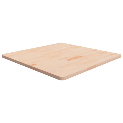 vidaXL Tischplatte Quadratisch 80x80x2,5 cm Eichenholz Unbehandelt