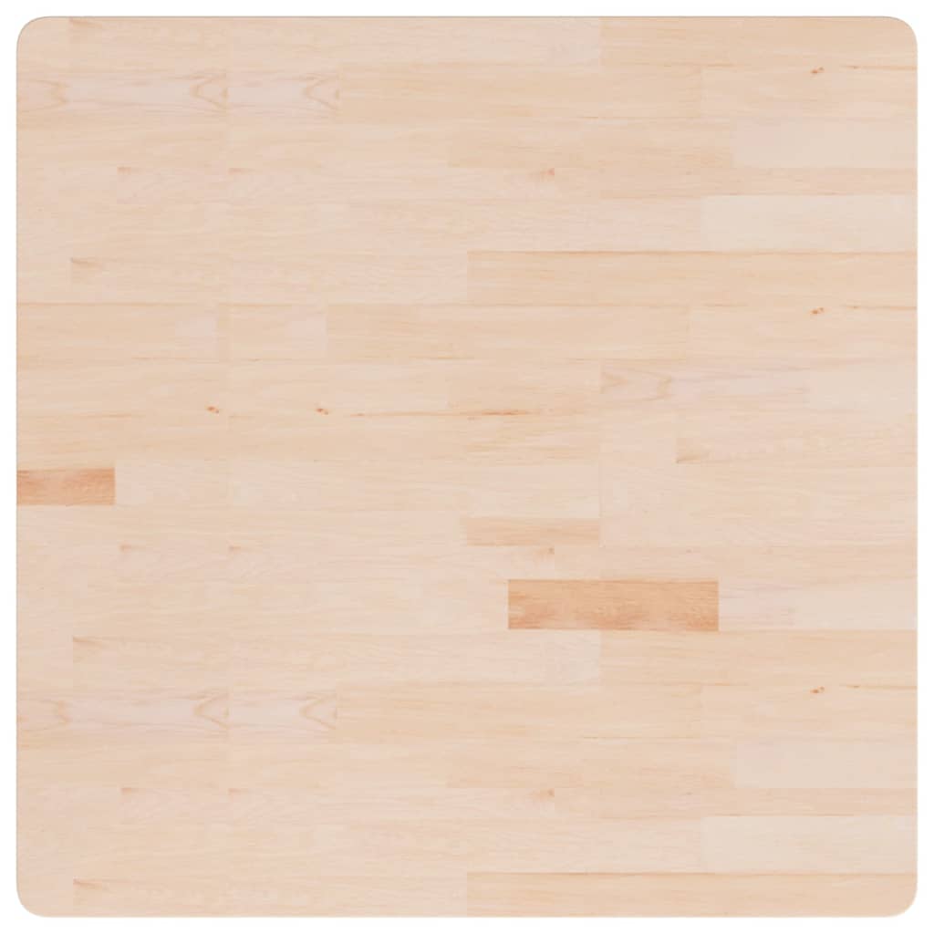 vidaXL Tischplatte Quadratisch 90x90x2,5 cm Eichenholz Unbehandelt