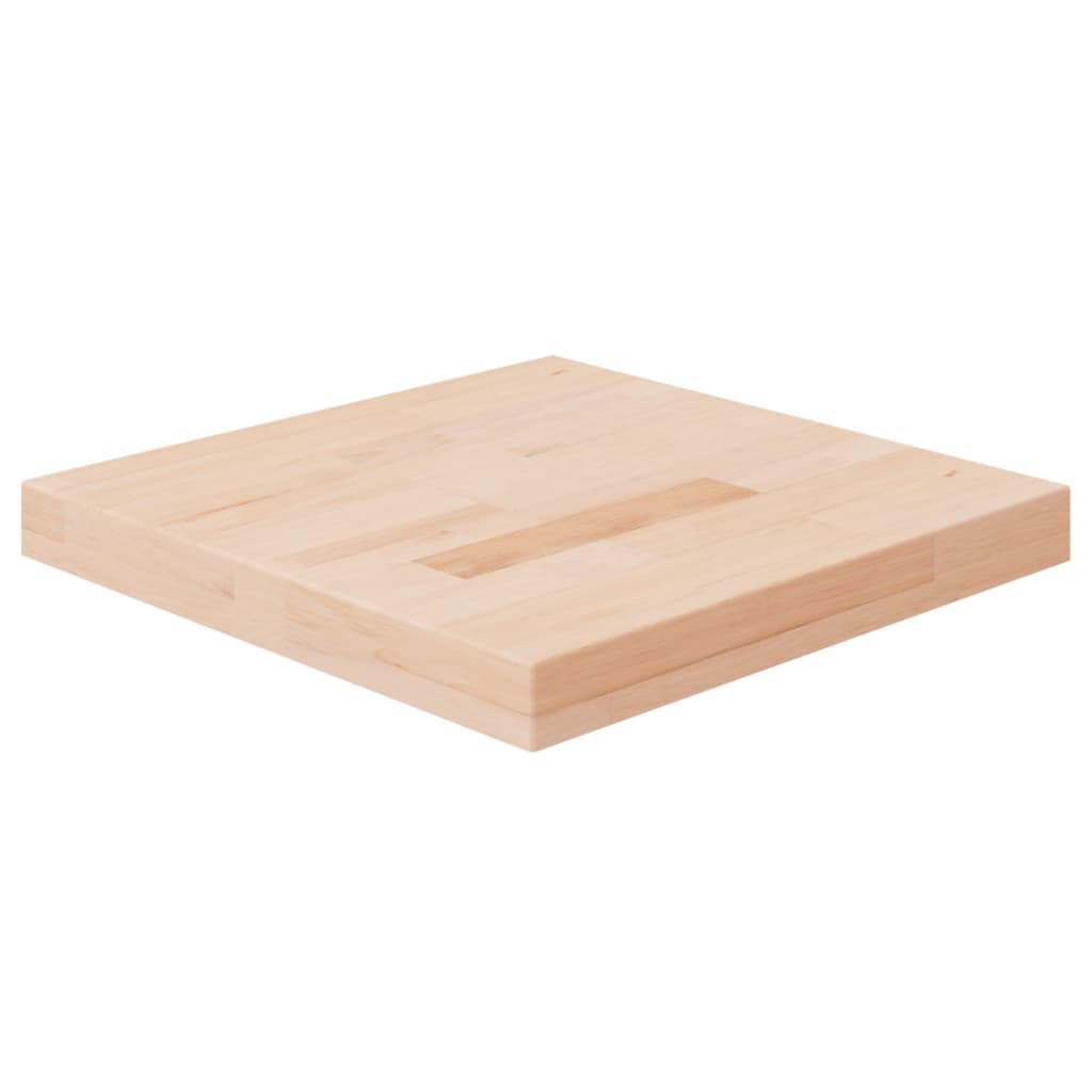vidaXL Tischplatte Quadratisch 40x40x4 cm Eichenholz Unbehandelt