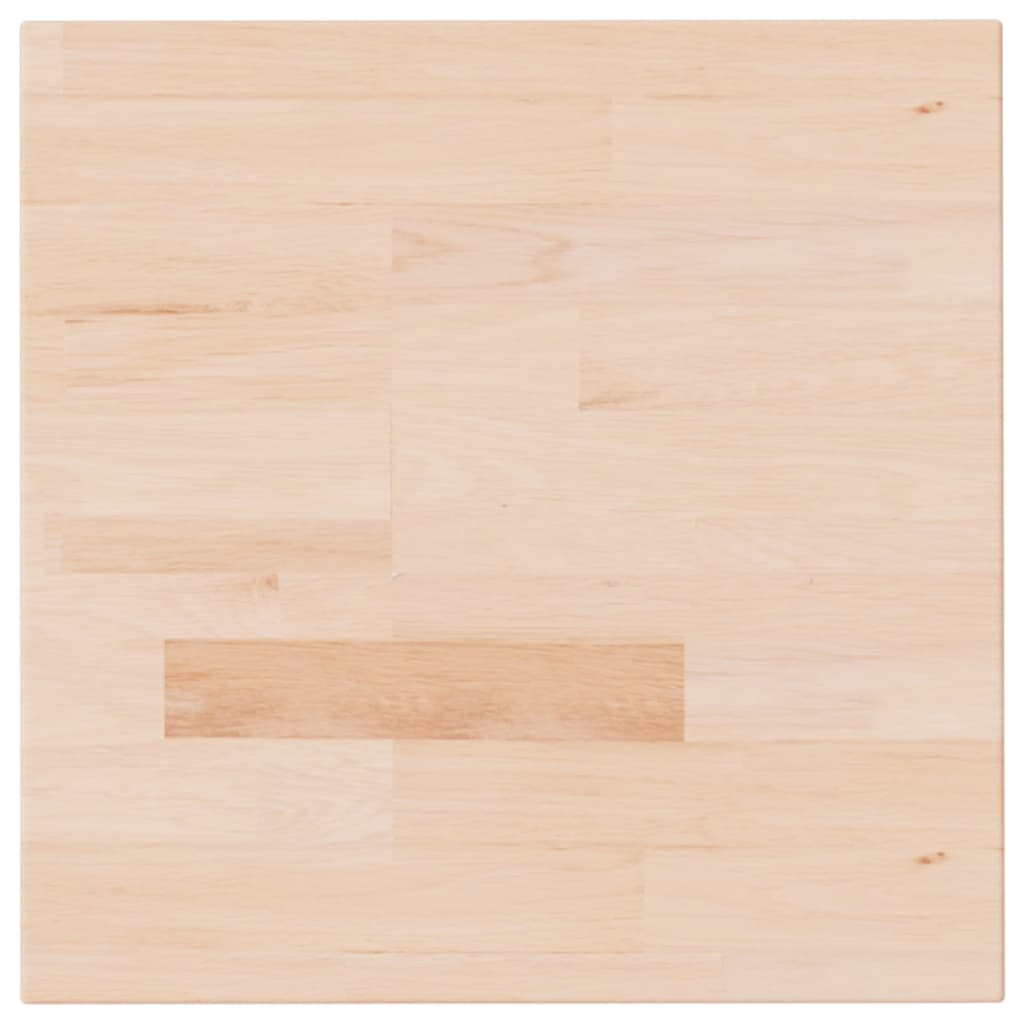 vidaXL Tischplatte Quadratisch 40x40x4 cm Eichenholz Unbehandelt