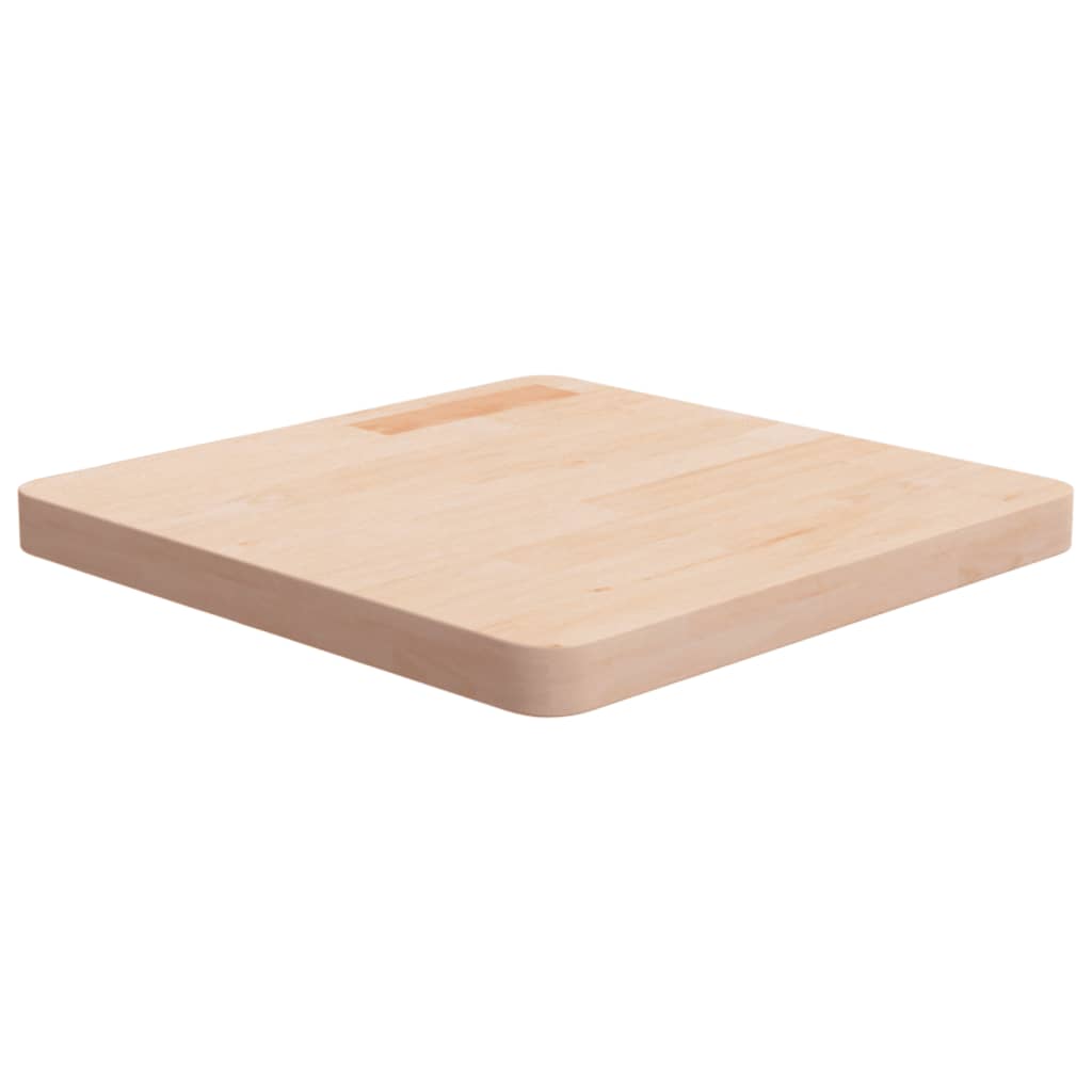 vidaXL Tischplatte Quadratisch 50x50x4 cm Eichenholz Unbehandelt