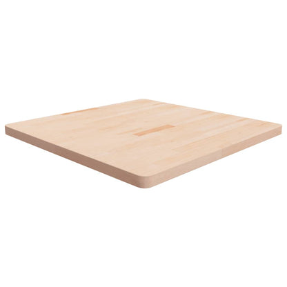 vidaXL Plateau de Table Carré 90x90x4 cm Bois de Chêne Brut