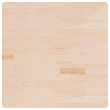 vidaXL Plateau de Table Carré 90x90x4 cm Bois de Chêne Brut