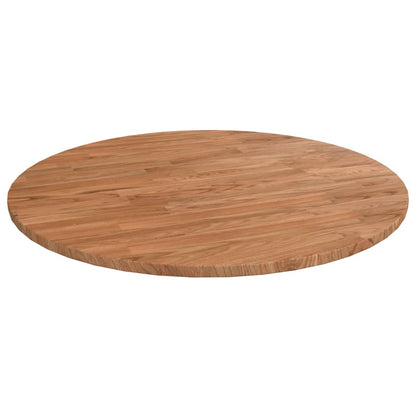 vidaXL Plateau de table rond Marron clair Ø 60 x 1,5 cm en bois de chêne traité