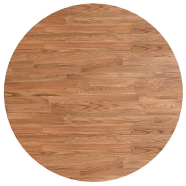 vidaXL Plateau de table rond bois de chêne traité marron clair Ø80x1,5 cm